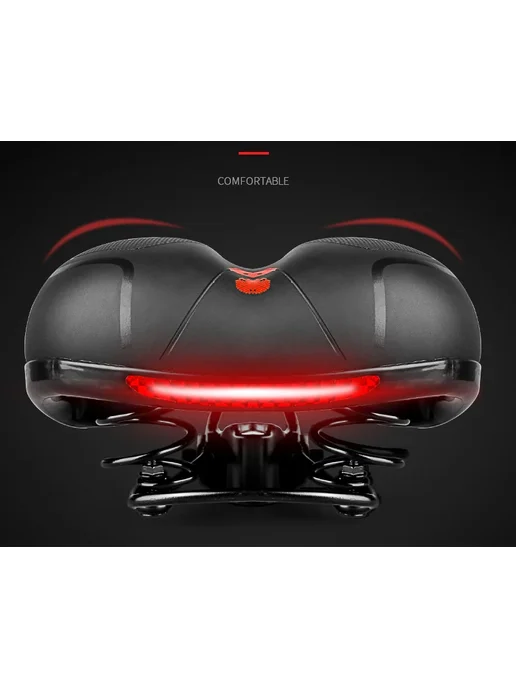 Нет бренда Велосипедное седло MTB красный кожа+губка SR Su Ball Black, черный, фото 5
