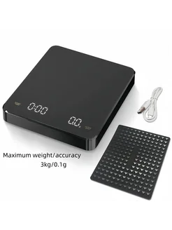 WUWANLI Электронные весы для кофе 3 кг 5 кг black