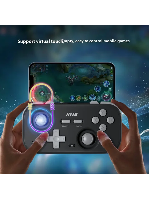 DGETG IINE Мини-геймпад Bluetooth для Switch2 PC iOS Andro, серый, фото 5