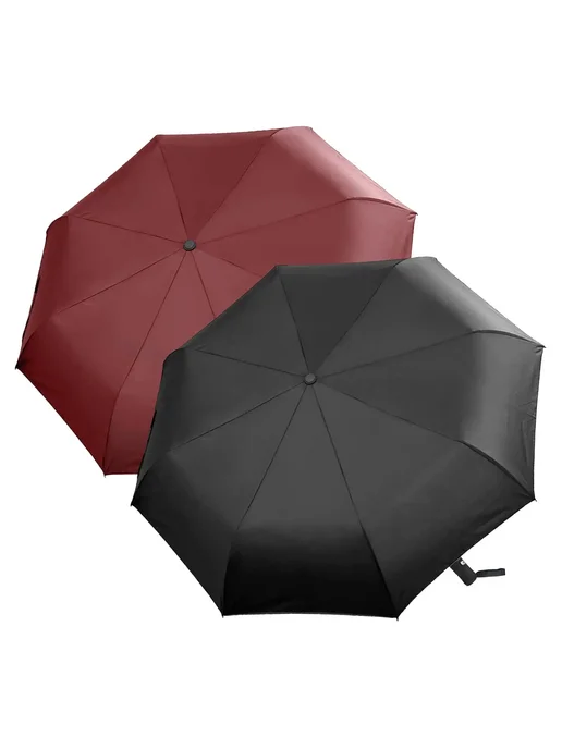 Нет бренда Черный полностью автоматический зонт Черный, black, черный, фото 7