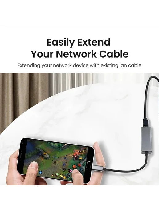 kebidumei USB-C Ethernet-адаптер 10 100 1000 Мбит с 1000M USB3.0 to RJ, вариант, фото 5