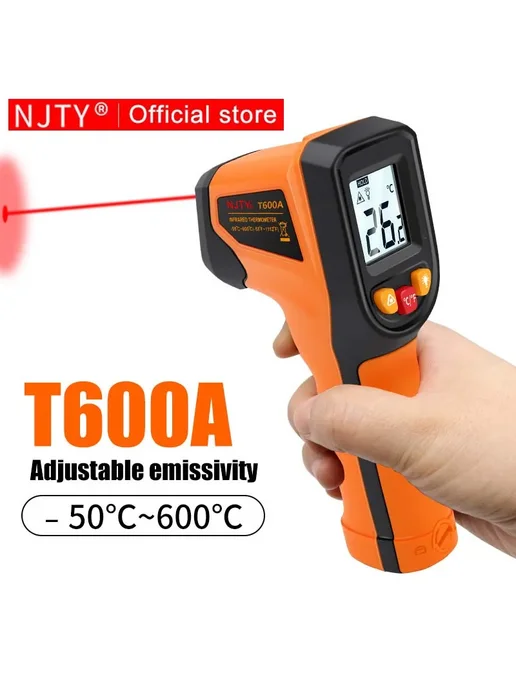 Snakol Инфракрасный термометр NJTY T600A, 50-600°C, вариант, фото 2
