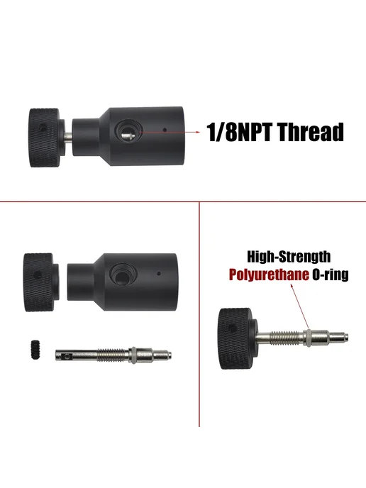 BAZUKA HPA Universal Fill Adapter G1 2 2 holes male 200bar, черный, фото 5