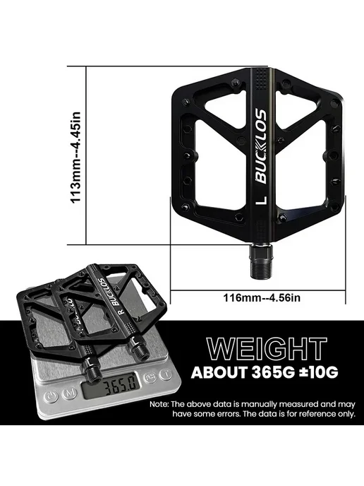 BUCKLOS Pedals DU Нейлоновые Педали для Велосипеда Черный, B, черный, фото 5