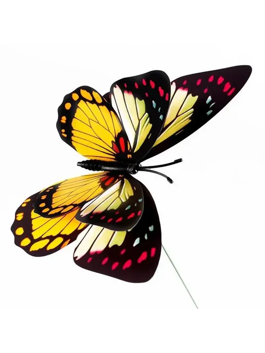 Нет бренда Декоративные бабочки LYJ0309 для сада из ПВХ 20 шт. 7cm 20 P, 20 шт, фото 5
