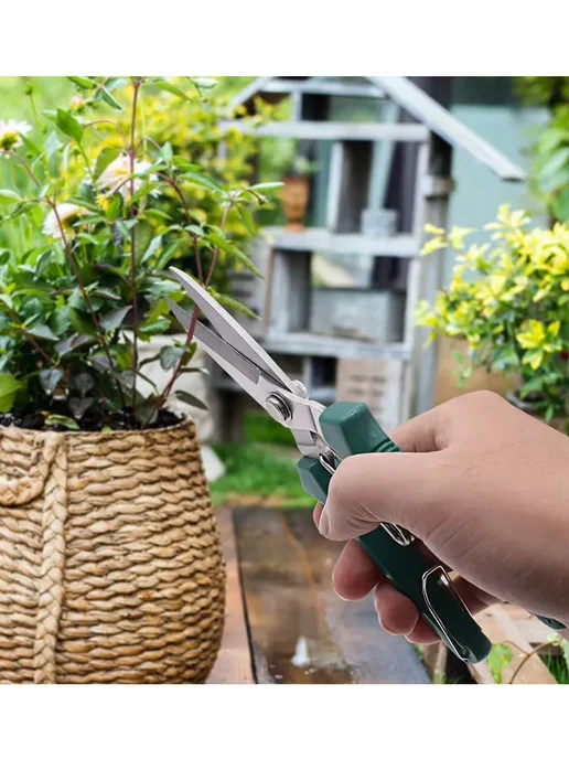 Нет бренда Садовые ножницы Green из нержавеющей стали, зеленый, фото 4
