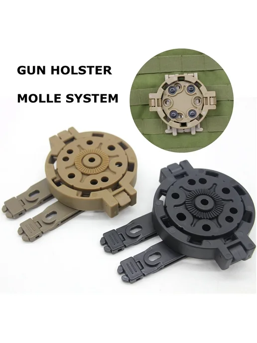 Нет бренда Кобура Molle черная для Glock 17 19 22 23 ACC-2 GR, черный, фото 2