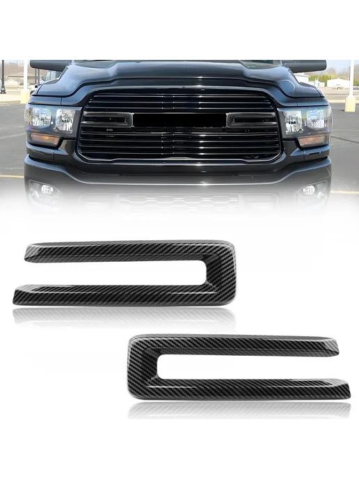 Нет бренда Декор решетки Dodge RAM 2500 3500 2019-2024, белый, красный, фото 2