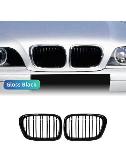 MAKIXISO Глянцевая черная решетка радиатора BMW E39 M5 (1995-2004), черный