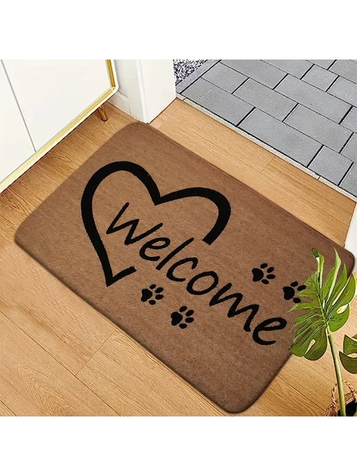 Нет бренда VIKAMA коврики для входа с принтом paw print 50X80CM(1.6X2.6, 1.6x2.6, фото 4