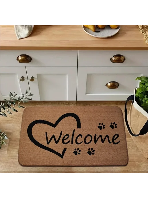 Нет бренда VIKAMA коврики для входа с принтом paw print 50X80CM(1.6X2.6, 1.6x2.6, фото 5