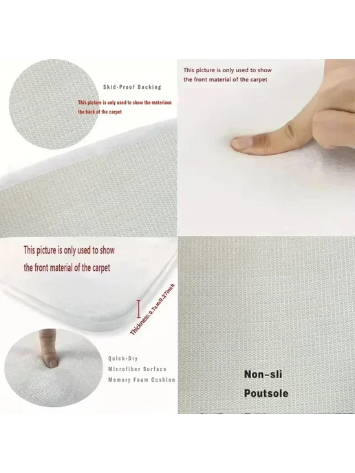 Нет бренда VIKAMA коврики для входа с принтом paw print 50X80CM(1.6X2.6, 1.6x2.6, фото 6