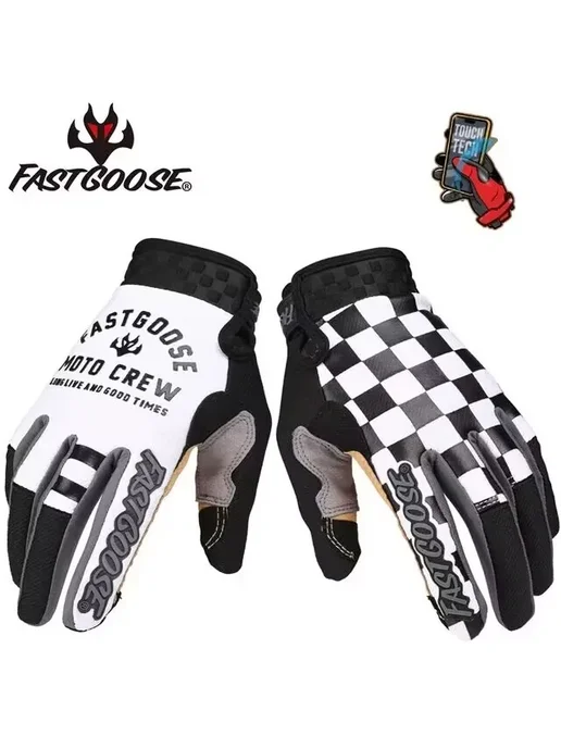 Нет бренда Мотоциклетные Перчатки Для Гонок, Полнопалые, Для MX, BMX, M, черный