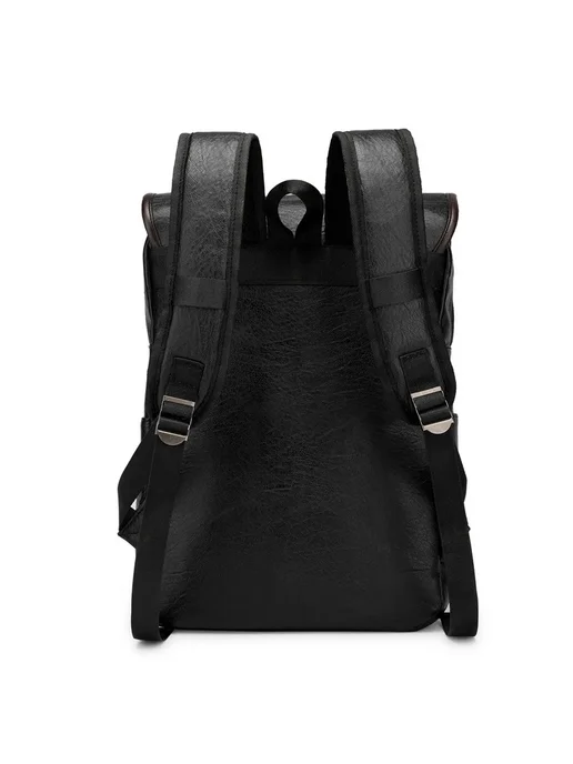 Markroyal Мужской Модный Рюкзак В Стиле Ретро Черный, Black, черный, фото 5