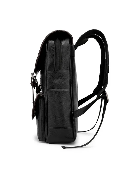 Markroyal Мужской Модный Рюкзак В Стиле Ретро Черный, Black, черный, фото 6