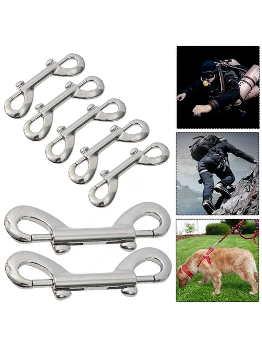 5шт крючки-застежки для дайвинга Zinc for dog leash, 5 шт, фото 5