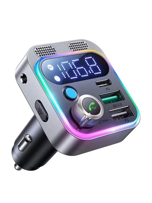 Автомобильный Bluetooth-передатчик 48W с зарядкой, 48 Вт, фото 3