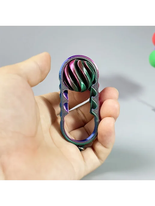 3D-печать прозрачная пирамида антистресс игрушка No.9, черный, фото 5