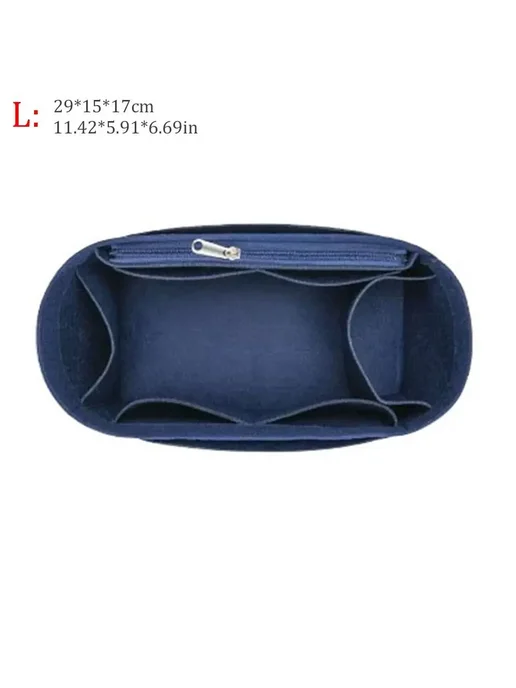 Нет бренда Фетровая вставка, внутренняя сумка-тоут для Longchamp Черный, синий
