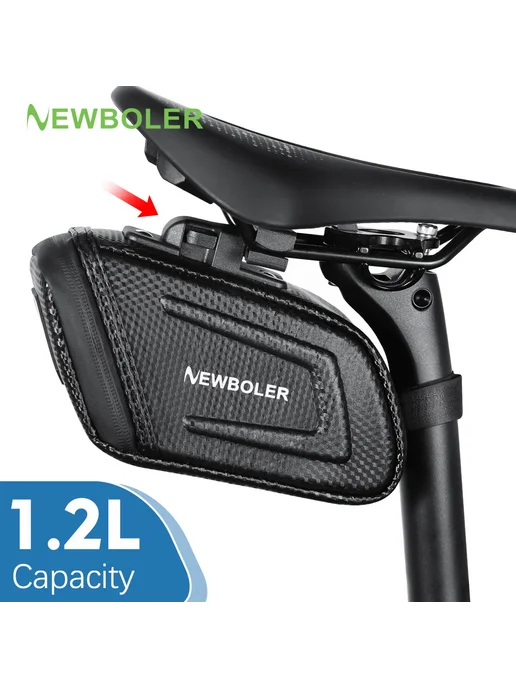 Нет бренда NEWBOLER Велосумка 1.2л для горных и шоссейных велосипедов, 1,2 л, фото 2