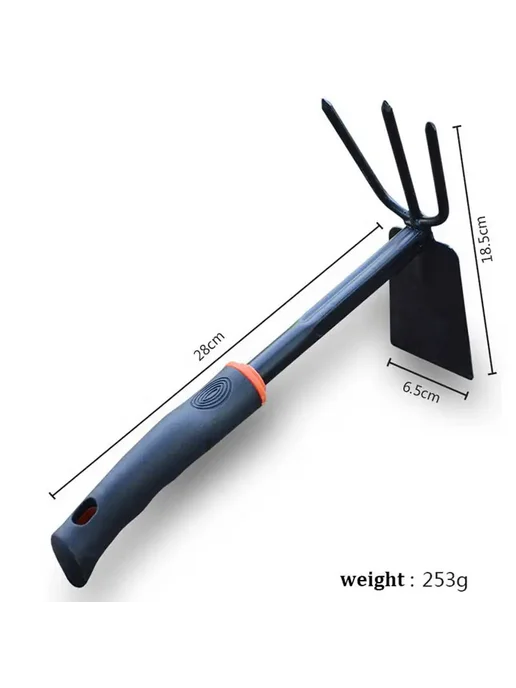 Нет бренда Садовый набор лопат из пластика Голубой, Black Two sided hoe, голубой, фото 6