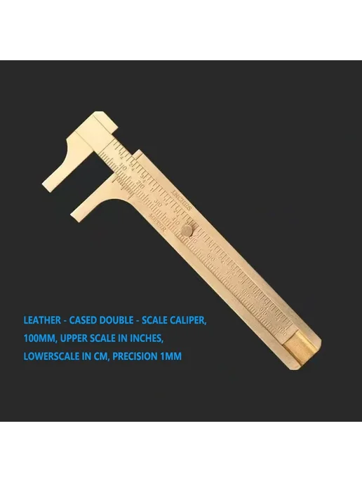 Нет бренда Латунный мини-штангенциркуль 80 100 мм Ruler Brass 80mm, 100mm