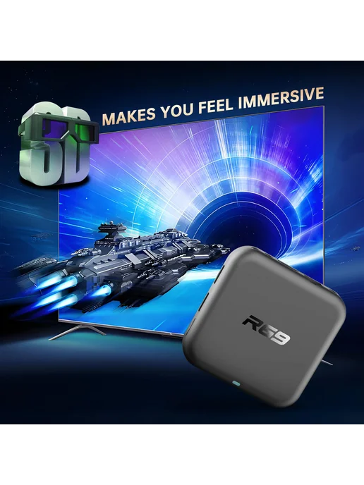 MORTAL Smart TV Box R69-1 Android 14.0 8ГБ 128ГБ AU Plug, 8 ГБ, 128 ГБ, фото 4