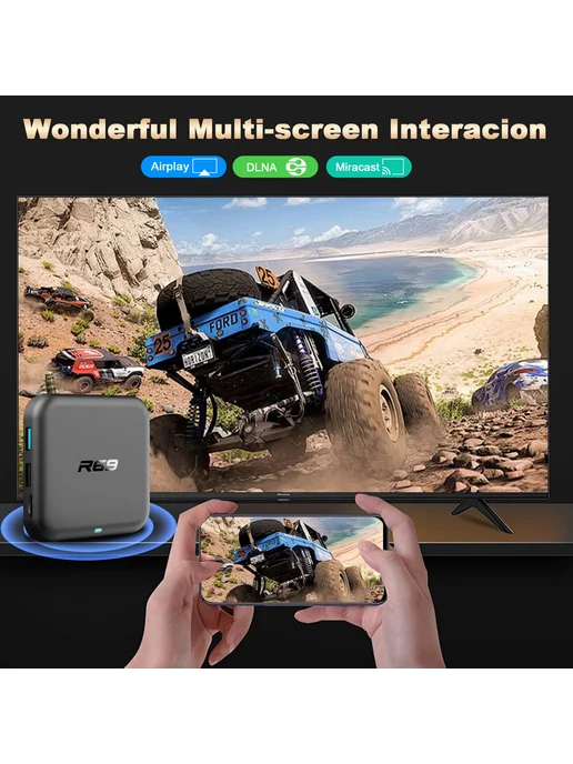 MORTAL Smart TV Box R69-1 Android 14.0 8ГБ 128ГБ AU Plug, 8 ГБ, 128 ГБ, фото 6