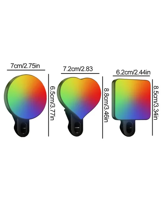 RGB-лампа для селфи с тремя режимами цветовой температуры, вариант, фото 3