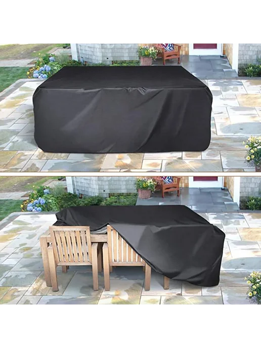 Нет бренда Водонепроницаемый чехол для мебели Silver Black Oxford 1 шт, 1 шт, фото 4