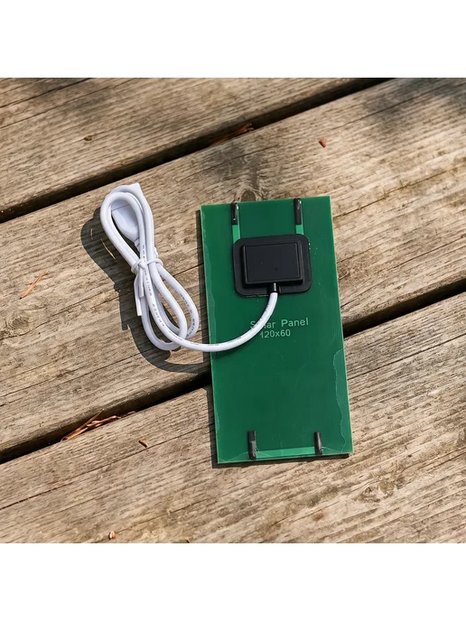Shunmaii Солнечная панель 1.2W 5V для зарядки телефонов Черн, 1,2 Вт, фото 5