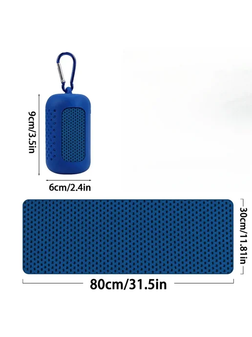 Golden Sunday микрофибра спортивное полотенце Silicone-Blue, вариант, фото 3