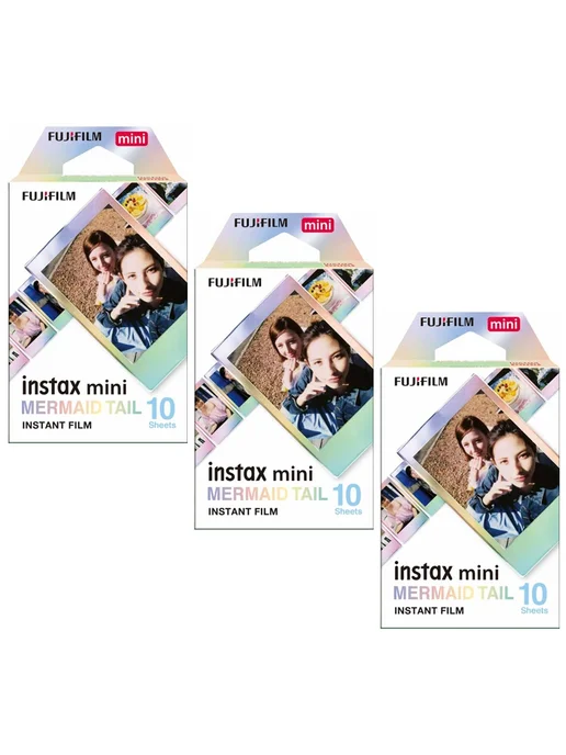 FUJIFILM Пленка Instax Mini Mermaid Tail, 20 листов, 30 листов, в упаковке 50 г, фото 3