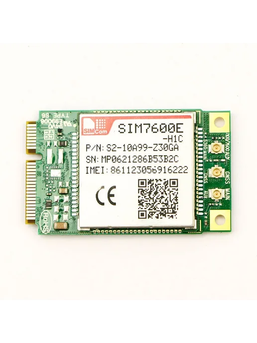 Нет бренда SIM7600E-H1C 4G LTE CAT4 Модуль с аксессуарами, SIM7600E-H1C PCIE