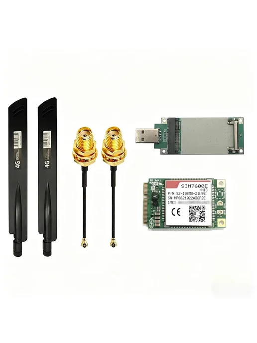 Нет бренда SIM7600E-H1C 4G LTE CAT4 Модуль с аксессуарами, SIM7600E-H1C PCIE, фото 6