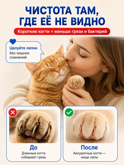 Когтерезка для кошек с подсветкой и ограничителем, ножницы и, вариант, фото 7