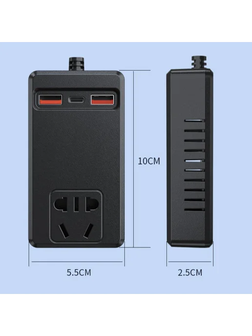 Автомобильный инвертор 12V 24V в 220V, вариант, фото 3