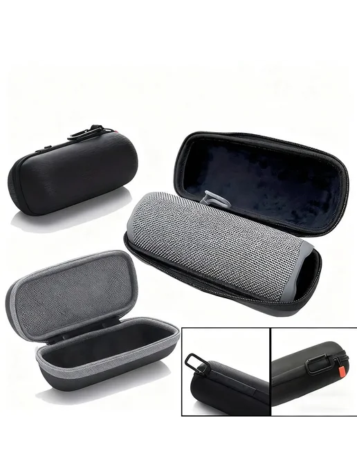 Черный жесткий чехол для JBL Flip 7 6 5 4 3, черный, фото 4