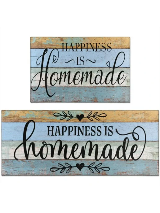Комплект декоративных деревянных табличек "Happiness is Home, вариант