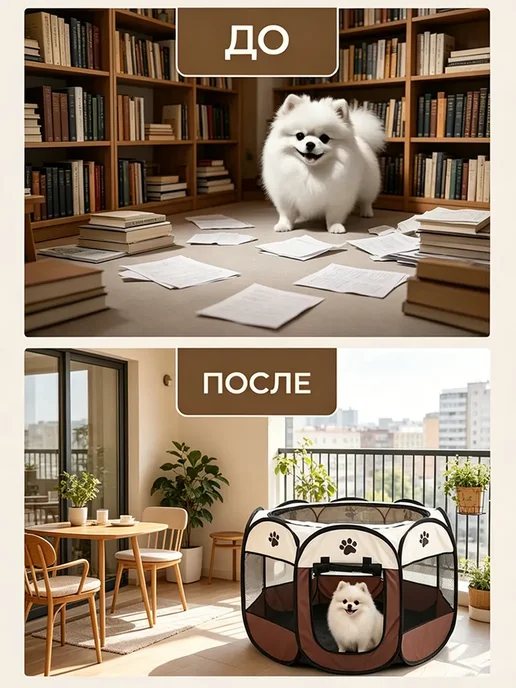 Складная клетка для домашних животных, черный, фото 8