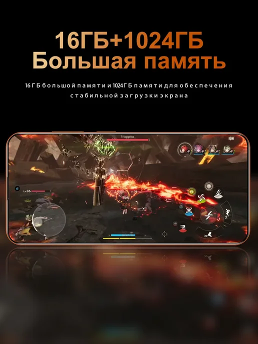 Смартфон Pro Max I17 Pro Max Phone 1/1024 ГБ, оранжевый, фото 6