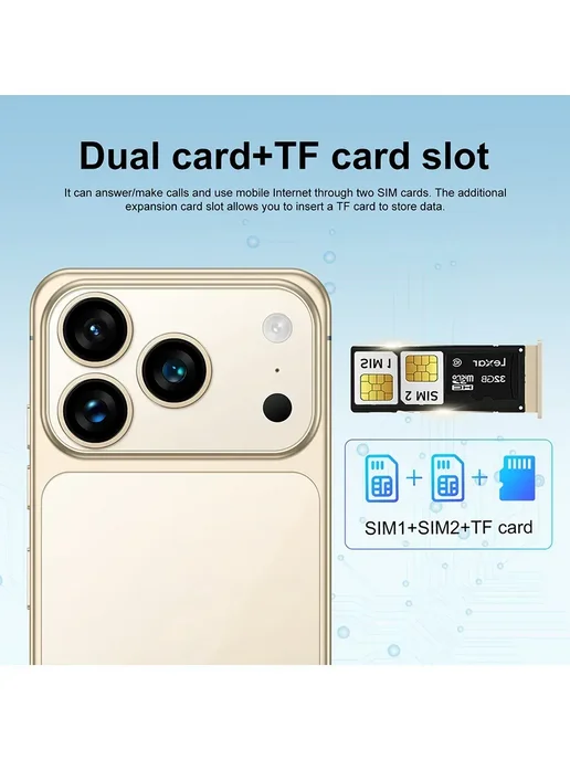 Смартфон Pro Max I17 Pro Max 8000 12/512 ГБ, белый, фото 8