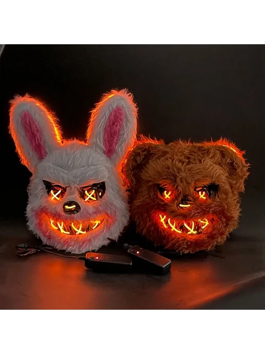 Нет бренда Светящиеся маски для Хэллоуина Rabbit NO Light, Rabbit NO, фото 4
