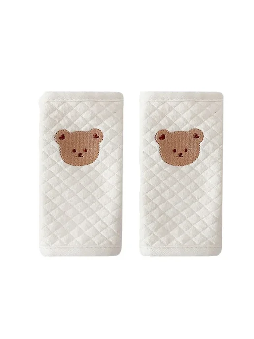 Нет бренда Чехол на ремень безопасности для детей из хлопка, 2 шт. Bear, 2 шт, фото 6
