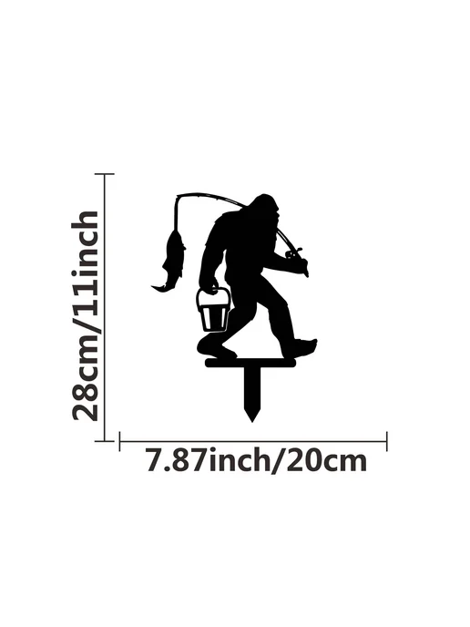 Нет бренда Декоративные металлические садовые колышки Bigfoot 3 шт. TY-, 3 шт, в упаковке 180 г
