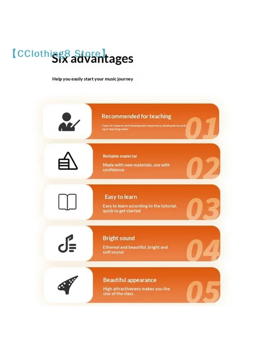 Нет бренда Окарина Alto C из смолы, коричневая, 12 отверстий, коричневый, фото 6