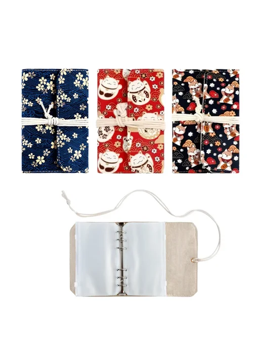 Нет бренда Футляр для спиц с 12 карманами Cat, белый, фото 2