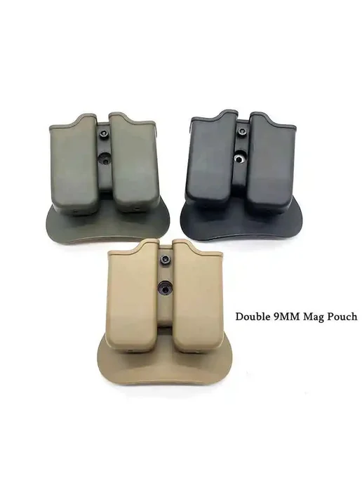 Нет бренда Двойной подсумок для магазина Glock 17, Beretta M9, M92, USP, вариант, фото 3