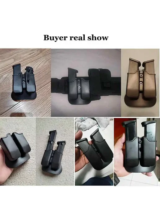 Нет бренда Двойной подсумок для магазина Glock 17, Beretta M9, M92, USP, вариант, фото 7