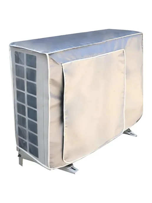 Солнцезащитный чехол для кондиционера Silver Polyester Small, серебристый, фото 2
